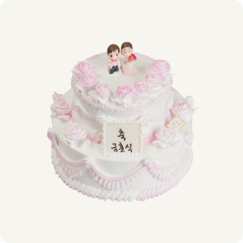 웨딩01 웨딩케이크 5호 2단A
